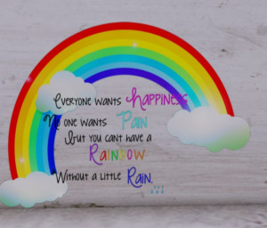 Rainbow Quotes Rainbow wall decal