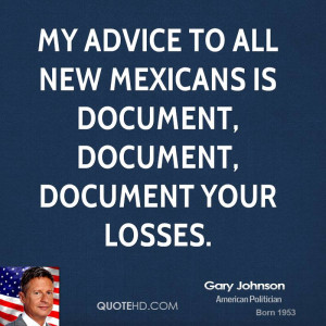... to all New Mexicans is document, document, document your losses