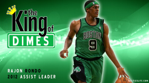 In honor of Rajon Rondo the 2012 NBA assist leader (and the first ...