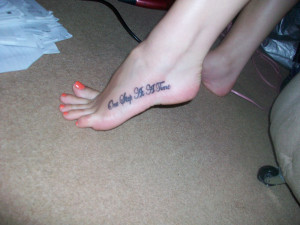 Cute Foot Tattoo Quotes