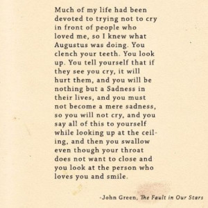 ... In Our Stars Quotes, John Green, Favorite Quotes, Quotes Crying, Fault