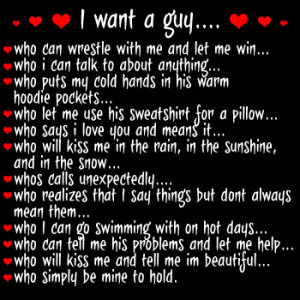 Want A Guy....