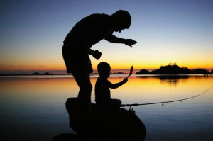 Bolivar Fishing Father and Son