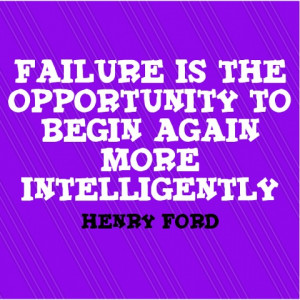 Don't be afraid of Failure