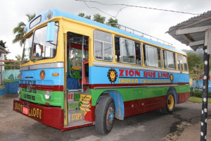 Zion Tour Bus to Bob Marley birth place.