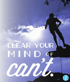 Poster: Clear Your Mind of Can't
