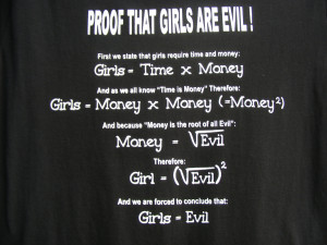 Proof That Girls Are Evil