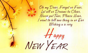 Happy new year card to wish happy new year greetings with love and ...
