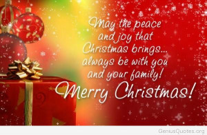 Cool Merry Christmas quote card