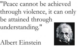 This is a great quote from Einstein. It reads 