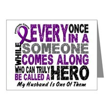 Support Pancreatic Cancer Awareness Month Ribbon Thank You Cards ...