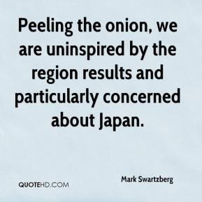 Mark Swartzberg - Peeling the onion, we are uninspired by the region ...