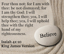 Isaiah 41:10 from King James Version of the Bible