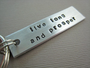 ... Stamped Live Long and Prosper Spock by TheCopperFox. $12.00, via Etsy