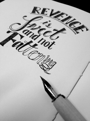 ... famous quotes are being hand drew with calligraphy ink and nib pen