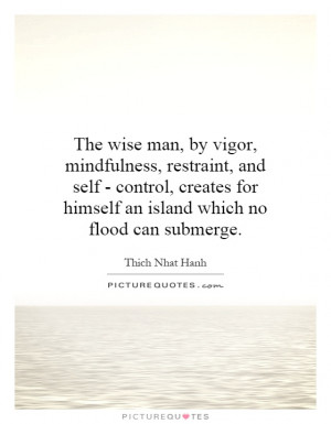 ... for himself an island which no flood can submerge. Picture Quote #1