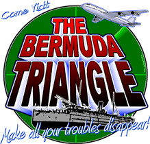 Kaptainmyke Apparel Funny Shirts Bermuda Triangle Shirt