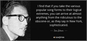 Der Lehrer Quot 80 QUOTES FROM TOM LEHRER | A-Z Quot