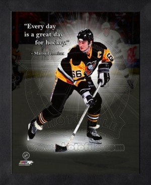 Mario Lemieux Pittsburgh Penguins 8x10 Black Wood Framed Pro Quotes ...