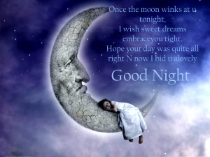 Lovely good night quotes wallpaper