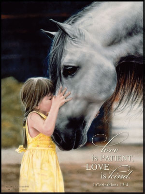 Love is patient quotes girl faith bible christian horse scriptures