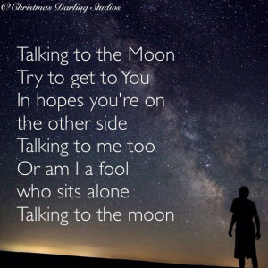 Talking to the moon