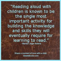 Reading Aloud #Children #Quotes More