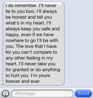 ... boyfriend girlfriend relationship sweet trust text message: Quotes