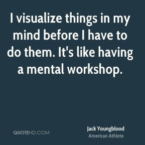 Jack Youngblood - I visualize things in my mind before I have to do ...