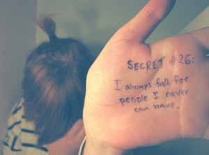 confession, cute, fall, girl, hand, love, nice, quote, really, secret ...