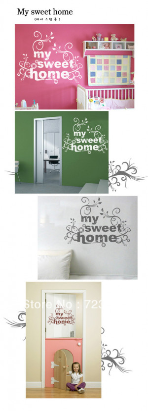 Home Sweet Home Quotes And Sayings My sweet home vinyl wall