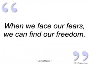 when we face our fears joyce meyer