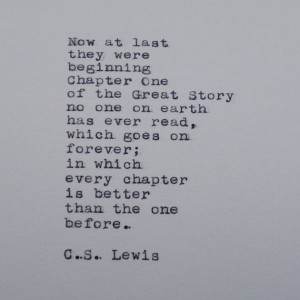 Lewis Quote Typed on Typewriter by #LettersWithImpact