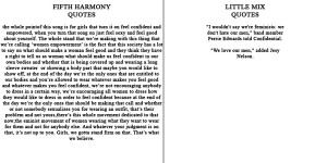 fifth harmony quotes compared to little mix quotes this is a joke pic ...