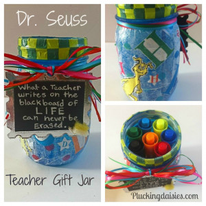 How to make a Dr. Seuss Teacher Gift Jar