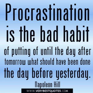 Procrastination .....!!!