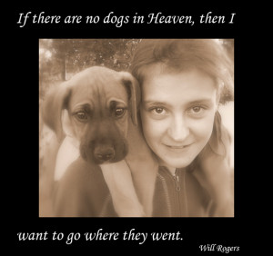 dog quotes with girl and dog old picture