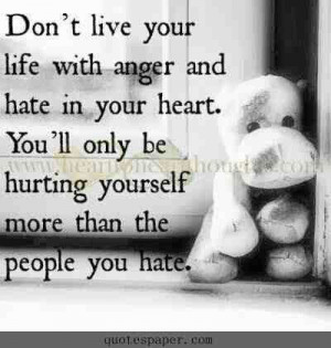 Hate anger