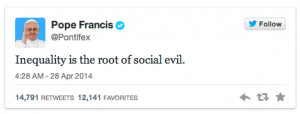 When the Pope tweeted: