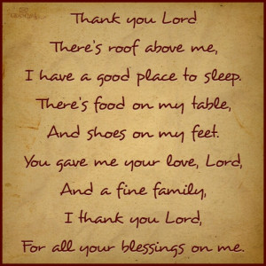 Thankful for my many blessings.