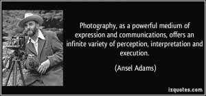 Photography, as a powerful medium of expression and communications ...