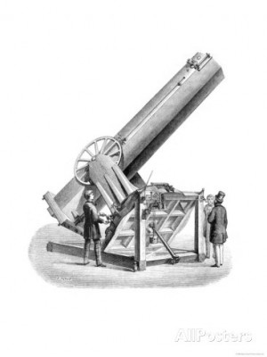 Black And White Telescope Icon