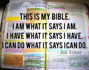 This Is My Bible. I am what it says I am. I have what It says I have ...