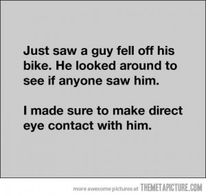 funny eye contact quote