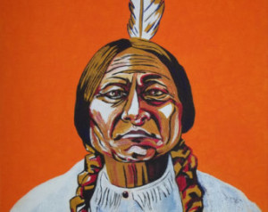 Sitting Bull #9 Original Oil Painti ng ...