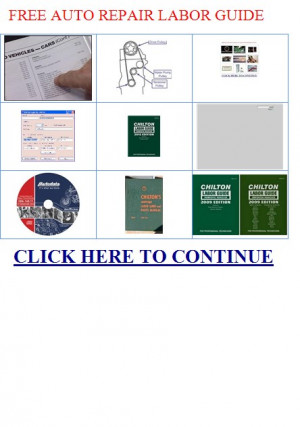 Free Auto Repair Labor