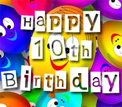 10th Birthday Wishes and Text Messages