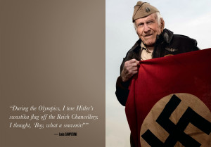 Louie Zamperini is in my WWII book and I took his portrait. Angelina ...