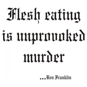 Vegetarian Quote Ben Franklin by T-ShirtsGifts
