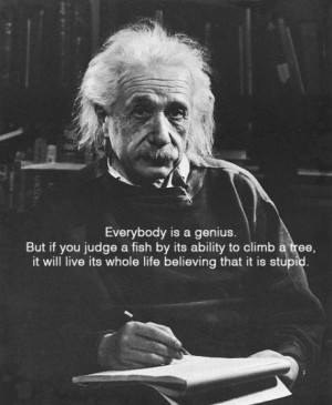 Einstein quote on genius, albert einstein dog quote
